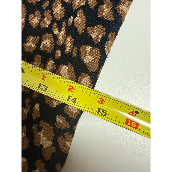 DKNY Knit Leopard Print Fit & Flare Dress Size Small - Picture 8 of 10